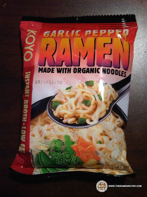 166 Koyo Garlic Pepper Ramen Made With Organic Noodles The Ramen Rater