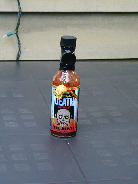 Blair's Original Death Sauce with Chipotle and Skull Keychain