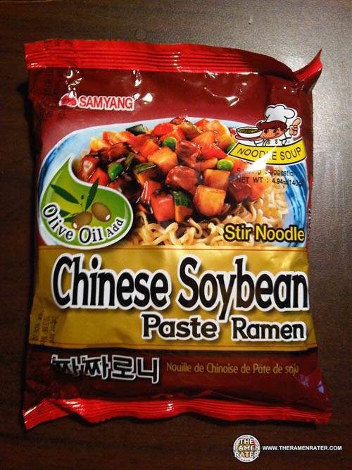 199 Samyang Chinese Soybean Paste Ramen Stir Noodle Noodle Soup Olive