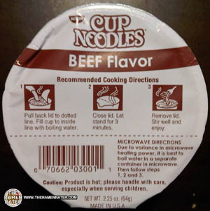 #257: Nissin Cup Noodles Beef Flavor - The Ramen Rater