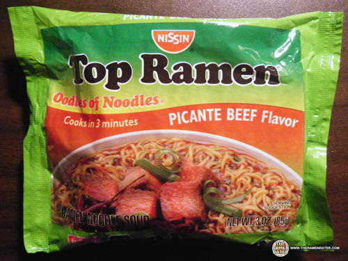 #351: Nissin Top Ramen Picante Beef Flavor Ramen Noodle Soup - The