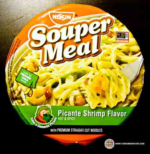 Nissin souper meal, ramen Noodle soup, picante shrimp 122g (070662007037)