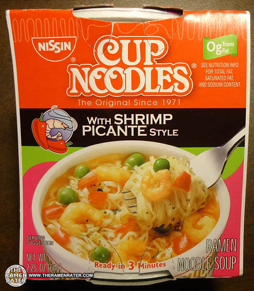 Nissin cup noodles, ramen Noodle soup with shrimp picante style 64g (070662030127)