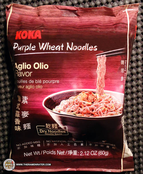 1282 Koka Purple Wheat Noodles Aglio Olio Flavor The Ramen Rater