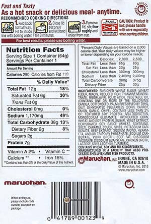 #2147: Maruchan Instant Lunch Pork Flavor Ramen Noodles With Vegetables