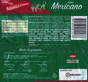 #2893: Nissin Miojo Nissin Lamen Hot Sabor Mexicano