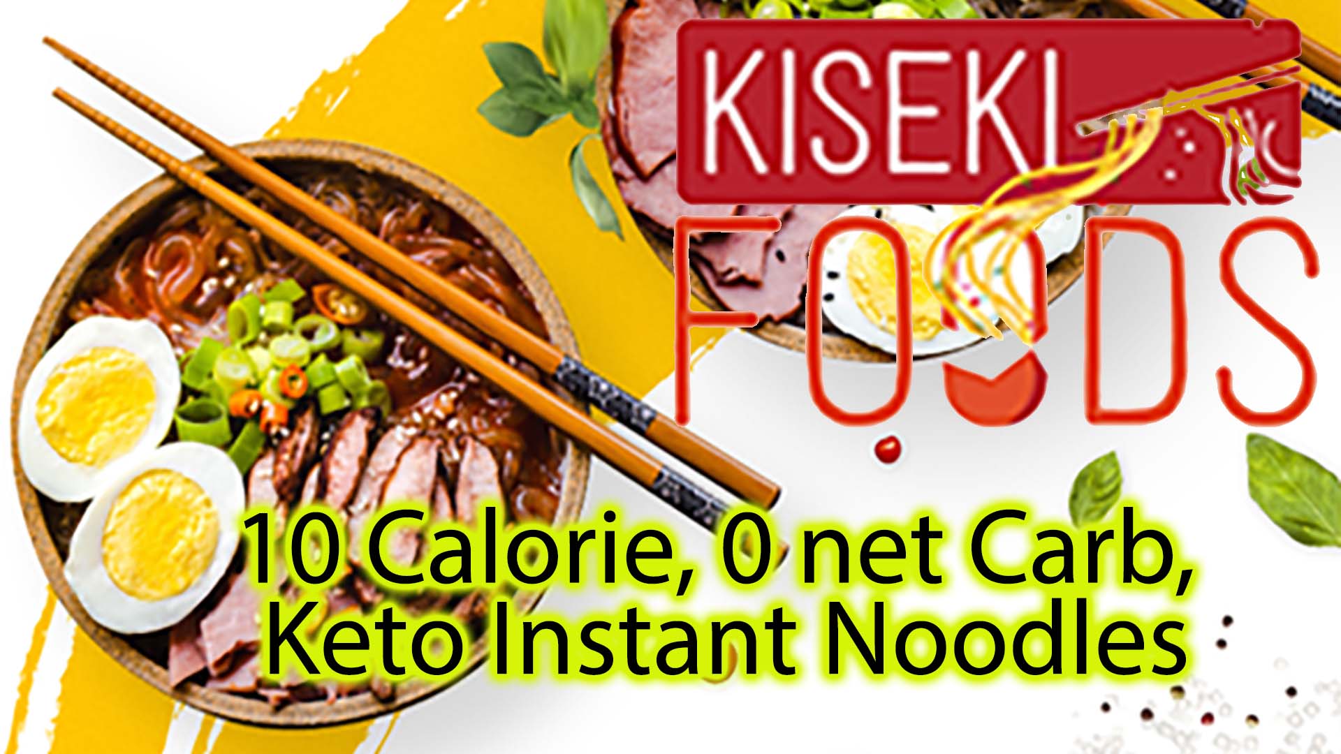 Kiseki Ramen 10 Calorie, 0 net Carb, Keto Instant Noodles