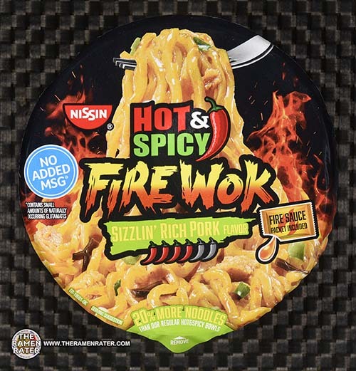 3833 Nissin Hot & Spicy Fire Wok Sizzlin' Rich Pork United States