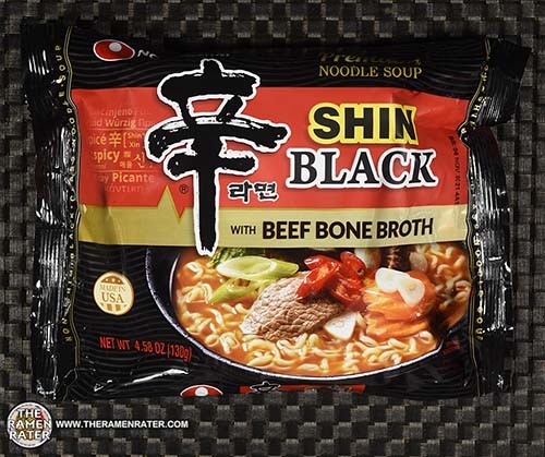 Nongshim Shin Ramyun Black with Premium Beef Broth, 4.58 Ounce (Pack of 10)