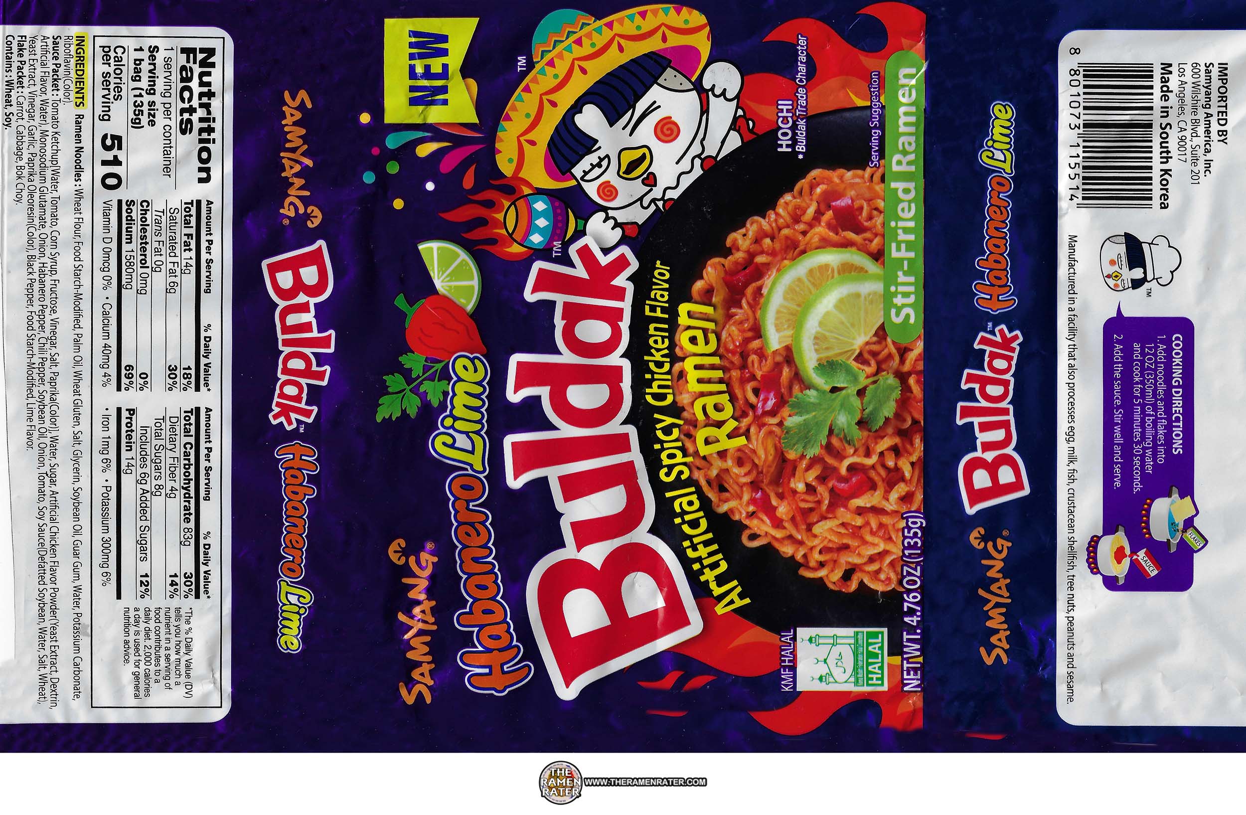 Samyang Buldak HABANERO LIME Hot Chicken Ramen Spicy Stir-Fried Noodle –  SecretPantryLA